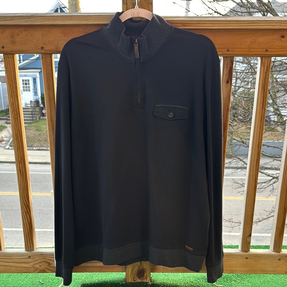Ted Baker 1/4 Zip long sleeve pullover Sz S